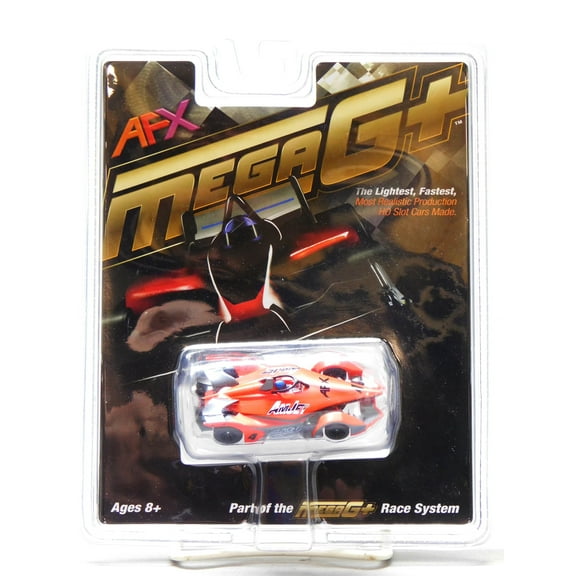 AFX MEGA G + FORMULA N #4 SLOT CAR HO SCALE RED / GRAY AFX22066