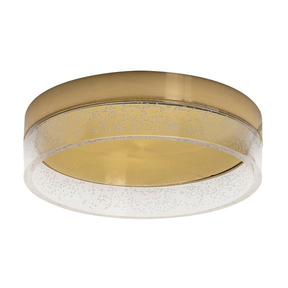 AFX Maggie LED Flush Mount 17 Satin Nickel Medium 12 inch Nickel 7 to 12 Inches