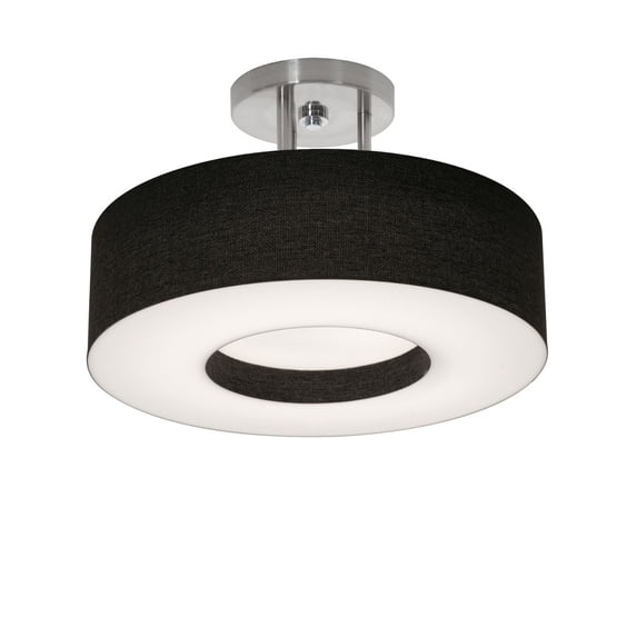 AFX Montclair 12'' Semi-Flush Black