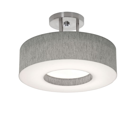 AFX Montclair 12'' Semi-Flush Grey