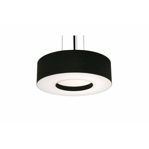 AFX  Montclair 15'' Medium Base Pendant - Black Finish - Black Shade