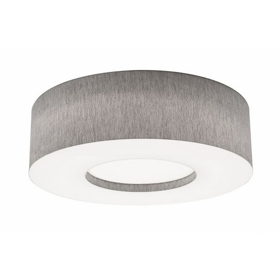 MCF2432L5AJUD-GY AFX Montclair - Drum Flush Mount In Modern Style-7.5 Inches Tall and 24 Inches Wide-Grey Finish-LED Lamping Type