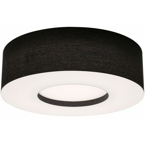 MCF3044MB-BK AFX Montclair - Drum Flush Mount In Modern Style-9.5 Inches Tall and 30 Inches Wide-Black Finish-Incandescent Lamping Type