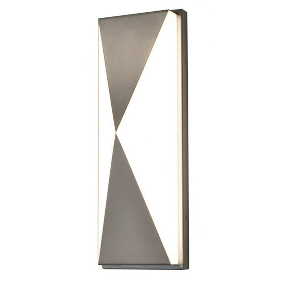 AFX Novara 1-light ADA Satin Nickel LED Wall Sconce, White Acrylic Shade