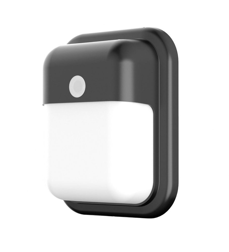 Patton Black Polycarbonate LED Outdoor Wall Sconce