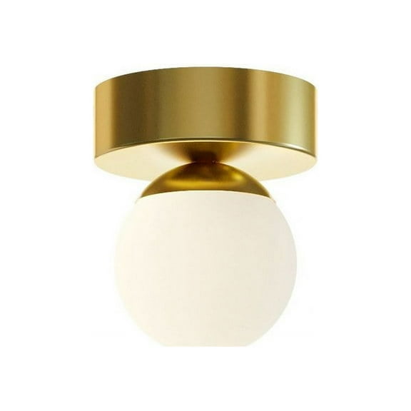 PRLF05L30D1SB AFX Pearl - 10W 1 LED Flush Mount In Contemporary Style-5.1 Inches Tall and 4.33 Inches Wide-Satin Brass Finish