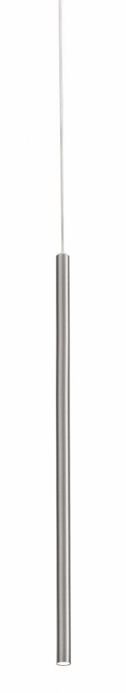 Sleek Satin Nickel 14" LED Pendant Light - Indoor/Outdoor