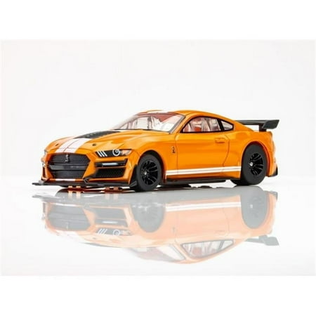 AFX/Racemasters 2021 Shelby GT500- Twister Orange/White AFX22069 HO Slot Racing Cars