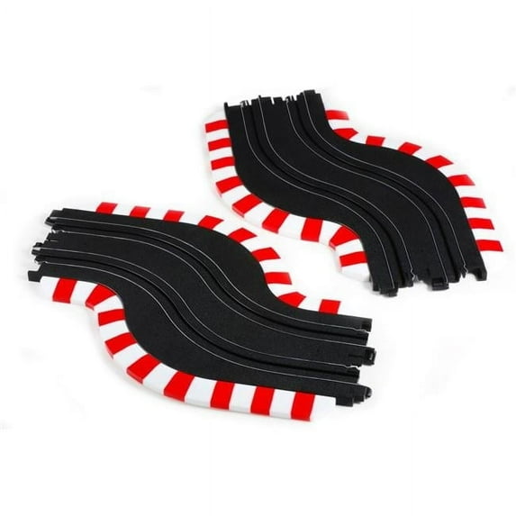 AFX/Racemasters Slot Track Chicane Set L&R AFX70617 HO Slot Racing Track