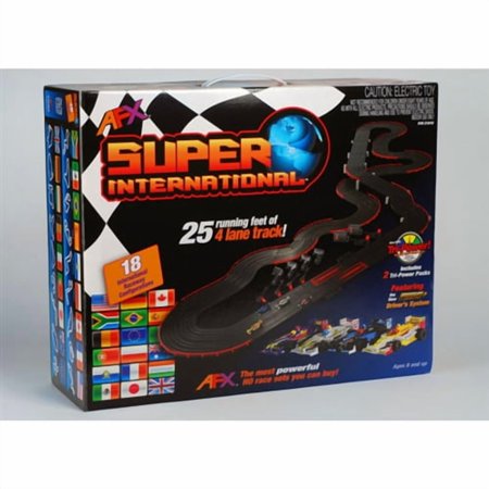 AFX/Racemasters Super International MG+ Set 25' AFX21018 HO Slot Racing Sets