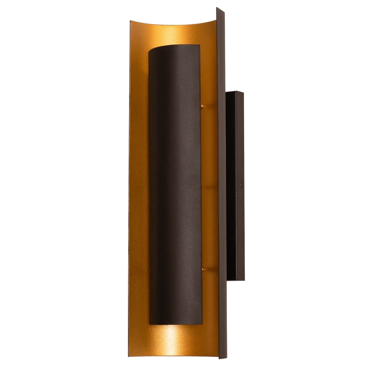 Elegant Bronze & Black Dimmable LED Vanity Sconce