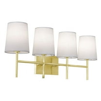 ROSV2711CBSB AFX Rose - 4 Light Bath Vanity In Contemporary Style-11 Inches Tall and 27 Inches Wide-Satin Brass Finish