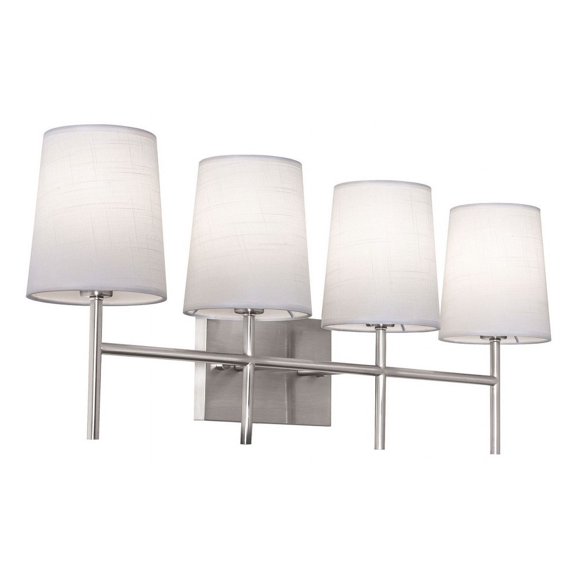 ROSV2711CBSN AFX Rose - 4 Light Bath Vanity In Contemporary Style-11 Inches Tall and 27 Inches Wide-Satin Nickel Finish