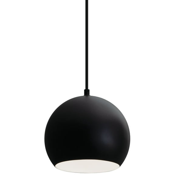AFX Roxy 7 3/4" Wide Black Metal Dome Mini Pendant Light