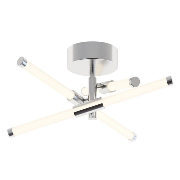 RSKF1616L30D1PC AFX Rusnak - 75W 3 LED Semi-Flush Mount In Contemporary Style-8 Inches Tall and 15.5 Inches Wide-Polished Chrome Finish