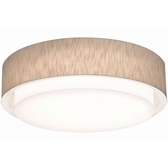 SAF3244MB-JT AFX Sanibel - Drum Flush Mount In Modern Style-8.5 Inches Tall and 32 Inches Wide-Jute Finish-Incandescent Lamping Type