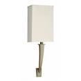 thumbnail image 1 of AFX Sheridan 19-inch Champagne LED Wall Sconce, Cream Linen Shade, 1 of 2
