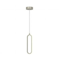 AFX  Sienna 12'' 1-Light LED Pendant Painted Nickel