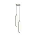 thumbnail image 1 of AFX  Sienna 12'' 2-Light LED Pendant Painted Nickel, 1 of 2