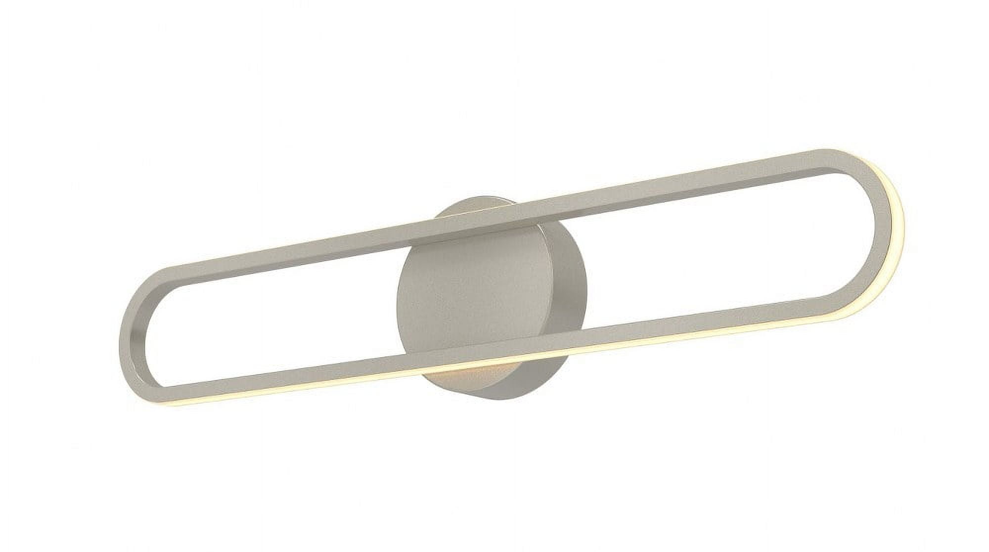 Sienna Painted Nickel 22.75" Dimmable LED Vanity Light