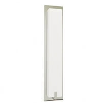 AFX Sinclair 18-inch Satin Nickel LED Wall Sconce, White Shade
