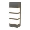 thumbnail image 1 of AFX State 12-inch ADA Textured Grey LED Outdoor Sconce, White Acrylic Shade, 1 of 5