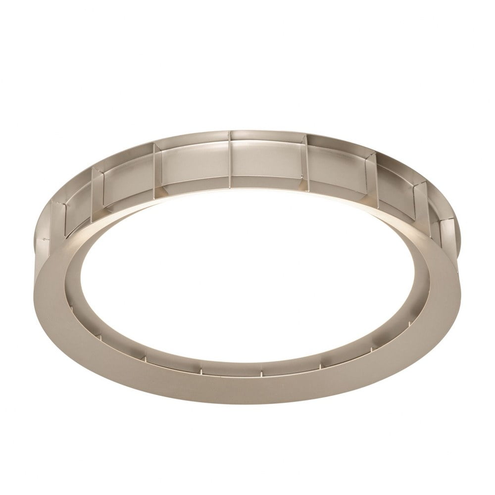 Satin Nickel 17" LED Flush Mount Ceiling Light