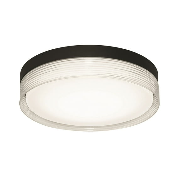 AFX  Tribeca 12-inch LED Flushmount with White Acrylic Black N/A N/A