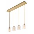 thumbnail image 1 of AFX  William 4 Light Linear Pendant - Medium Base 120V Satin Brass, 1 of 6