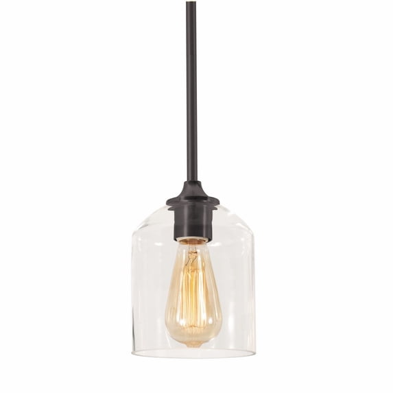 AFX William 6" Pendant Light Black