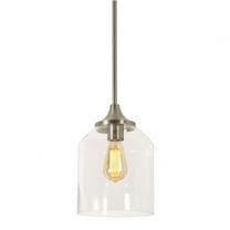 AFX  William 8" Pendant Light Satin Nickel