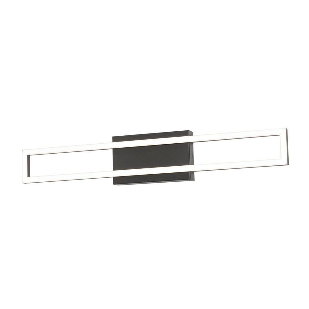 Zola Sleek Black LED Vanity Light with Dimmable Feature