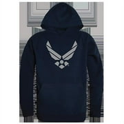 AForce Basic Military Pullover Hoodie, Navy - Large