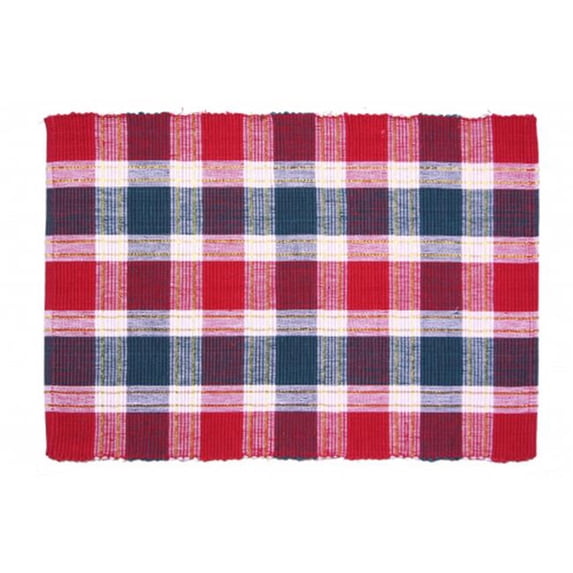 AG-01201S-4 19 in. Ribbed Placemats, Santa Clara Lurexed - Set of 4