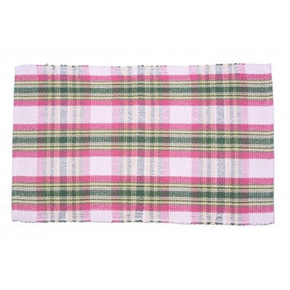 AG-01230S-4 19 in. Ribbed Placemats, Summer Blush - Set of 4