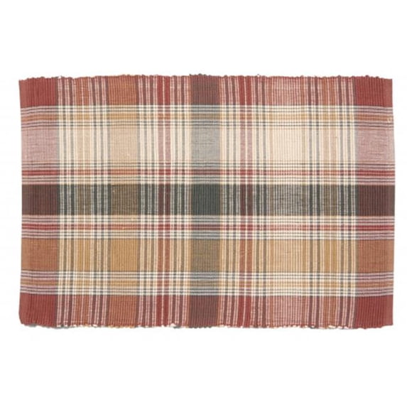 AG-01282S-4 19 in. Ribbed Placemats, Cyprus - Set of 4