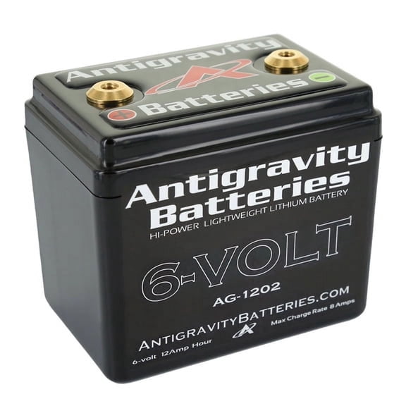 Antigravity AG-1202 Lithium 6V Motorcycle Battery, Small Case Powersports Starter Battery, 240 Cranking Amps