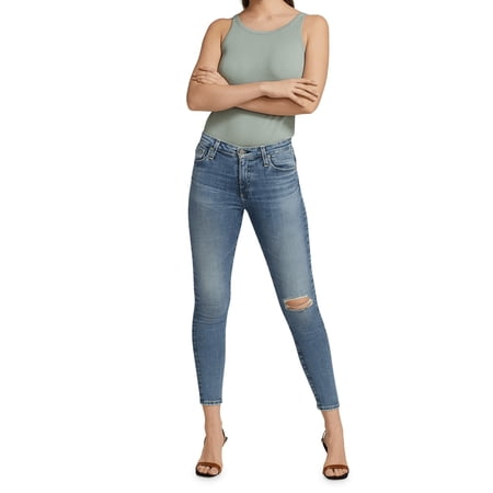 AG 15 YEARS CLAIRIDGE Women's Farrah High Rise Skinny Ankle Jeans , 29