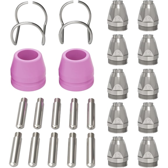 AG-60 Plasma Cutter Torch Consumables, 24Pcs .040'' SG-55 AG-60 Plasma Cutter Torch Accessories for CUT55 PRO, CUT55 PROLUX, CUT 55PILOTARC,CUT 55PIL0T, CUT 60HF, CUT 60HF PRO