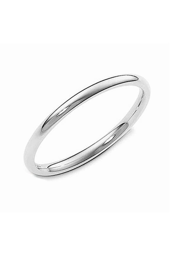 Sterling Silver 2MM High Polish Plain Simplistic Fit Band Rings, Daily Wear Minimalist Women Daily Wear Ring