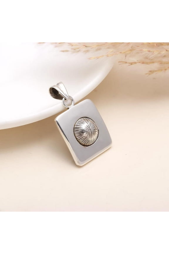 Solid 925 Sterling Silver Pendant, Unique Designer Pendant