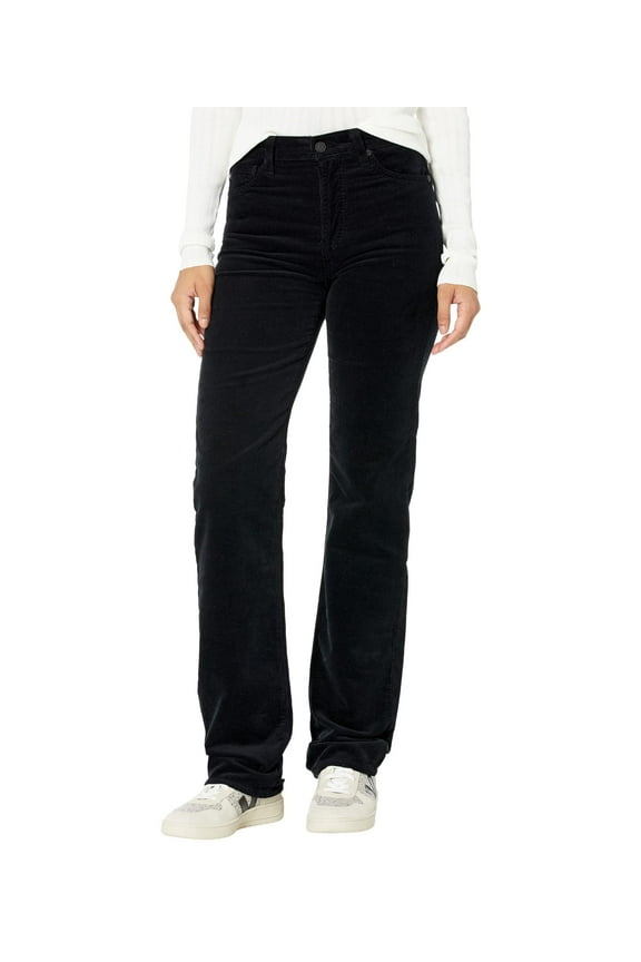 Adriano Goldschmied Alexxis Vintage High-Rise Straight Extended Hem in Super Black Super Black 32