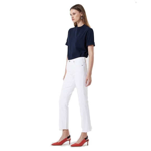 AG Adriano Goldschmied Women's Isabelle, White, 25