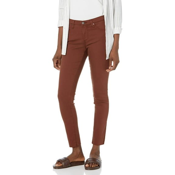 AG Adriano Goldschmied Women's Legging Ankle Mid Rise Super Skinny Jean, Dark Walnut, 27