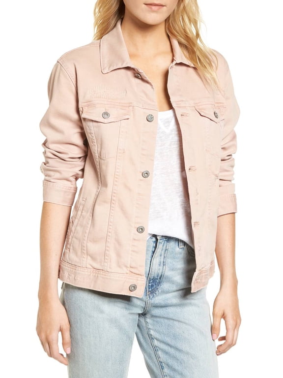 Adriano Goldschmied Women's Nancy Jacket, Years Weathered Rosy Rouge, S