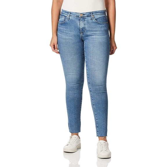 AG Adriano Goldschmied Women's Skinny Ankle Mid-Rise Jeans (13 Year Awe-Inspiring, 23W X 28L)