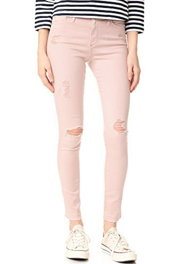 Adriano Goldschmied Women's The Farrah Skinny Ankle Let Down Hem, Interstellar Worn Rose Quartz, 29