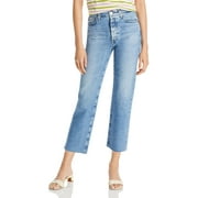 AG Adriano Goldschmied Womens Alexis High Rise Button Fly Cropped Jeans