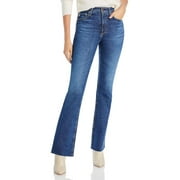 AG Adriano Goldschmied Womens Alexxis Frayed Hem High Rise Bootcut Jeans