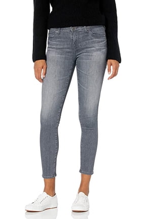 Adriano Goldschmied Womens Mid-Rise Legging Ankle Jean Dark Gray 29,$198 NWT
